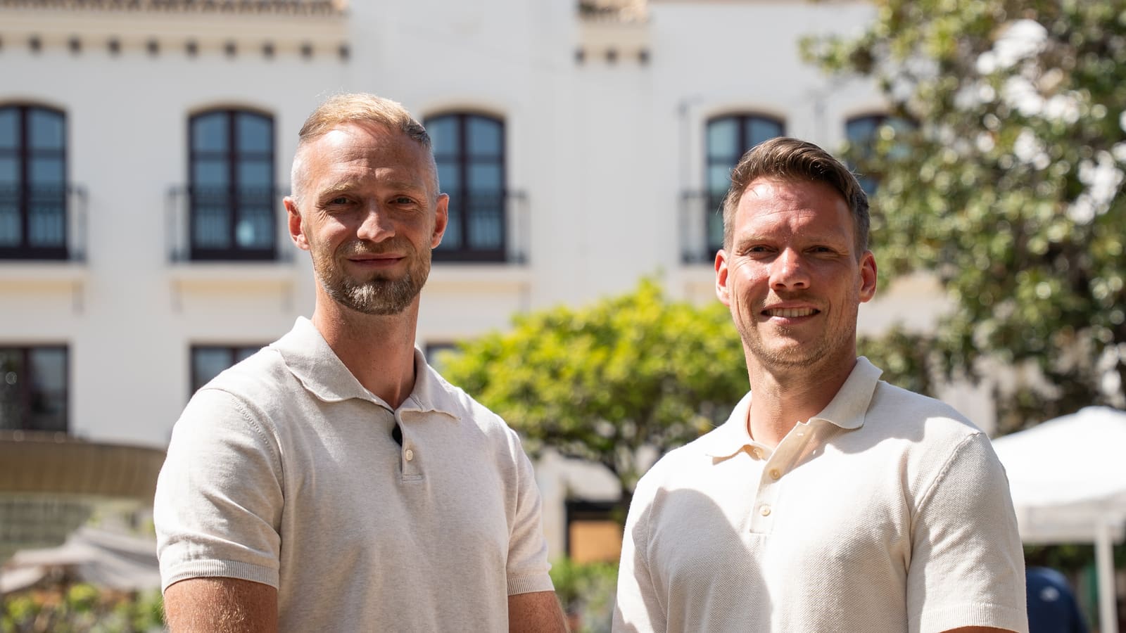 Michael en Wouter van Sol Vastgoed op de Costa del Sol